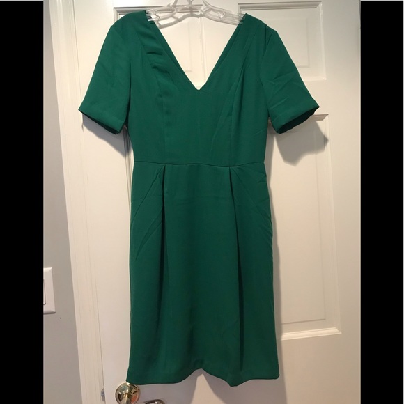 h and m green dress